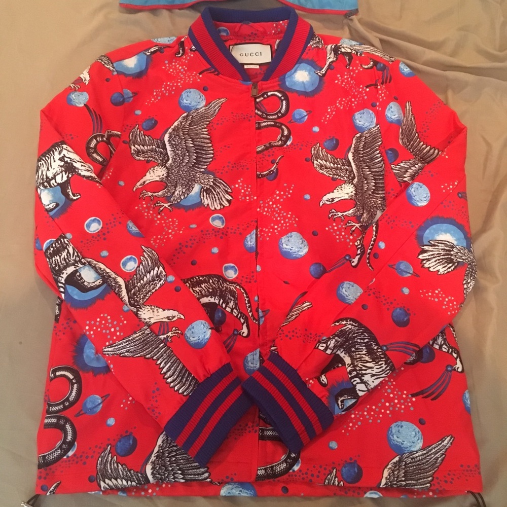 Gucci Animalium Bomber w/ Detachable Hood